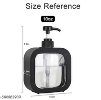 Soap Dispenser, Refillable Hand Soap Dispenser for Bathroom and Dish Soap Dispenser for Kitchen Sink, Liquid Soap Dispenser Premium Plastic Soap Pump Bottles (black)