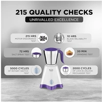 Preethi Crown MG-205 500-Watt Mixer Grinder (White/Purple)