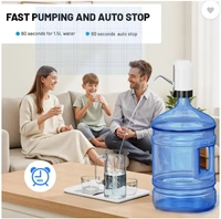 Electric Water Dispenser Pump for 20 Liter with Tap USB Rechargeable Bottle Pump Bottom Loading Water Dispenser