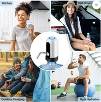 Electric Water Dispenser Pump for 20 Liter with Tap USB Rechargeable Bottle Pump Bottom Loading Water Dispenser