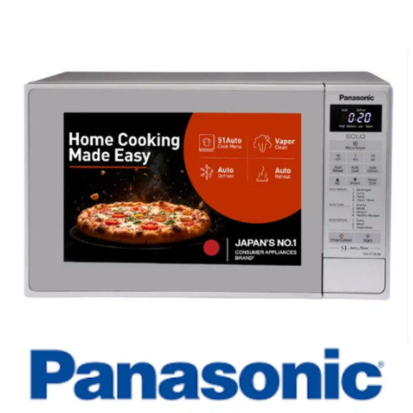PANASONIC Panasonic 20 L Solo Microwave Oven (NN-ST26JMFDG, Silver) with 51 Auto Cook Menus