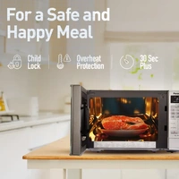 PANASONIC Panasonic 20 L Solo Microwave Oven (NN-ST26JMFDG, Silver) with 51 Auto Cook Menus