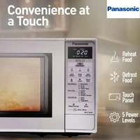 PANASONIC Panasonic 20 L Solo Microwave Oven (NN-ST26JMFDG, Silver) with 51 Auto Cook Menus