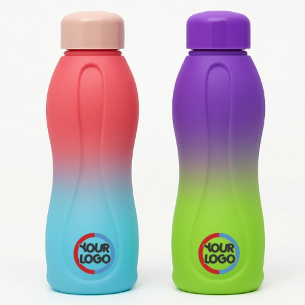 Dual-Tone Hydration Bottles – 650ml Leak-Proof, BPA-Free, Ergonomic Grip – Vibrant Red-Blue & Purple-Green