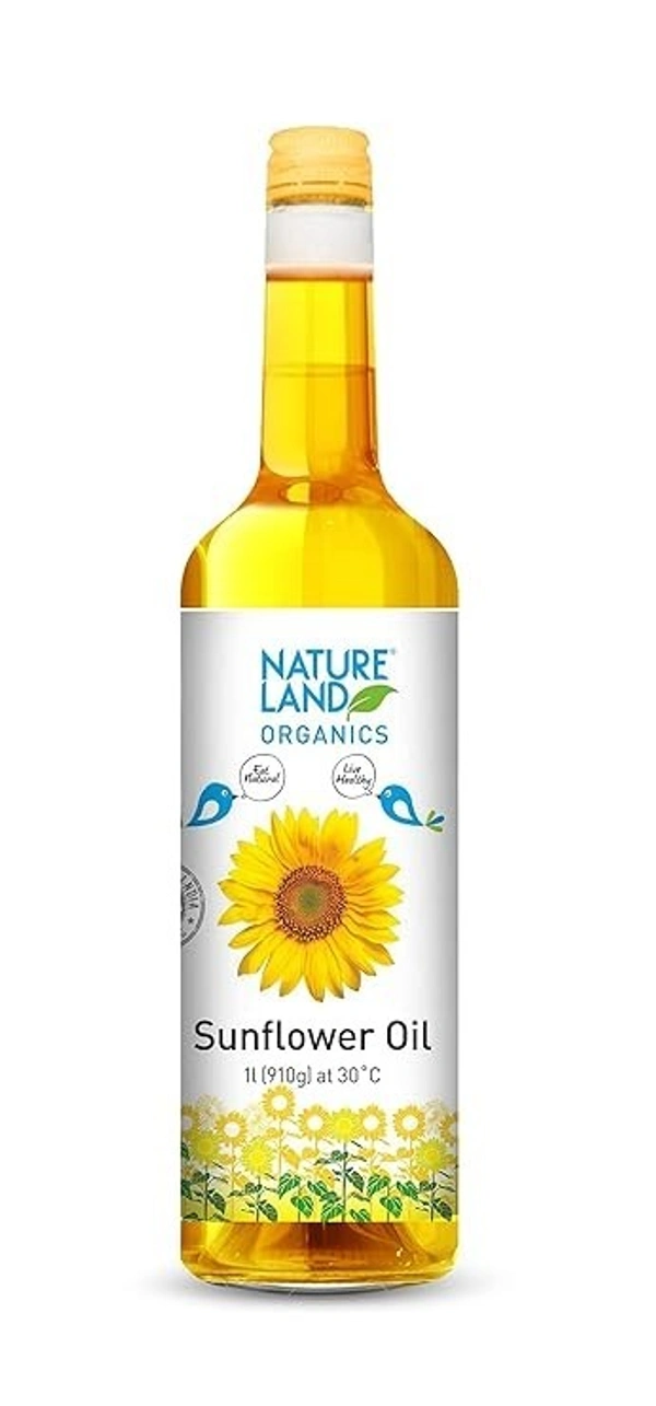 NATURAL LAND NL ORG Sunflower Oil 1LT BTL