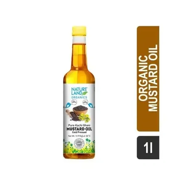 NATURAL LAND NL ORG Mustard Oil 1LT BTL