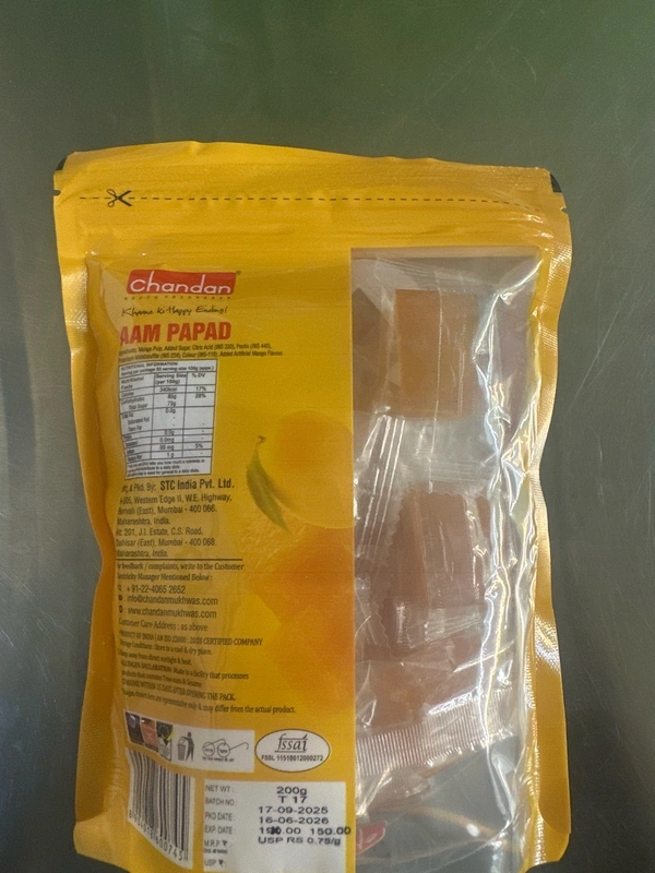 Chandan Mukhwas Chandan aam Papad 200gm