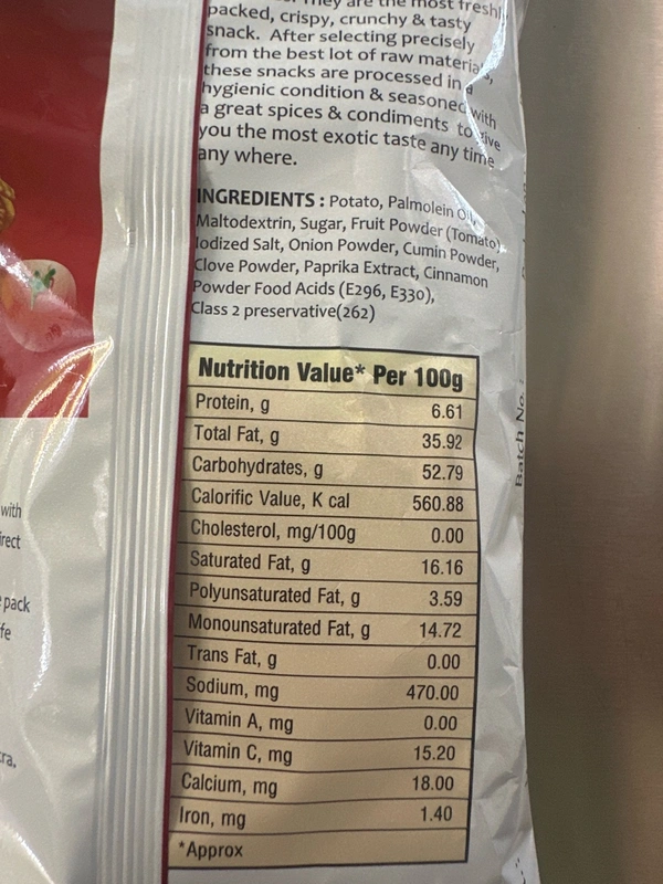 CHHEDA Chheda Potato Chips khattamitta Tomato