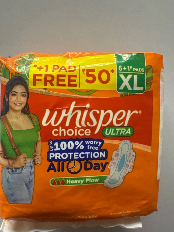 Whisper Choice Ultra 6+1PADS XL