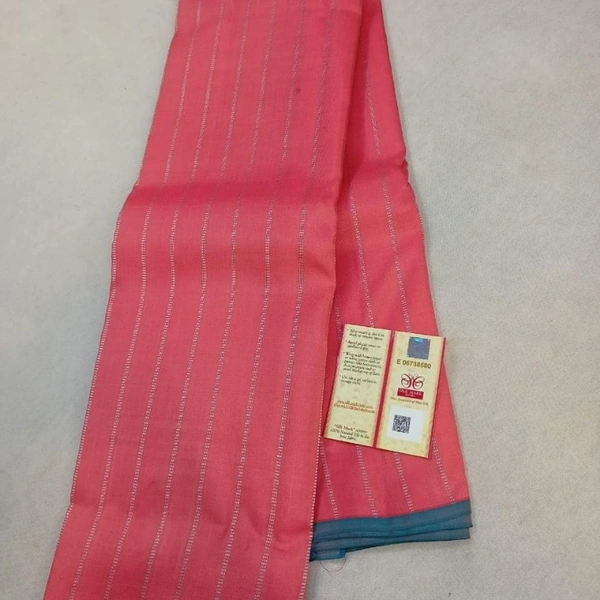 Kanchi Silk Sarees - redish orange , free