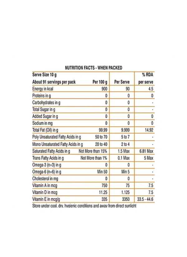Freedom Refined Sunflower Oil