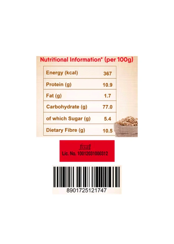 Aashirwad Superior Mp Atta , 100% Whole Wheat Flour, 0% maida (2kg)