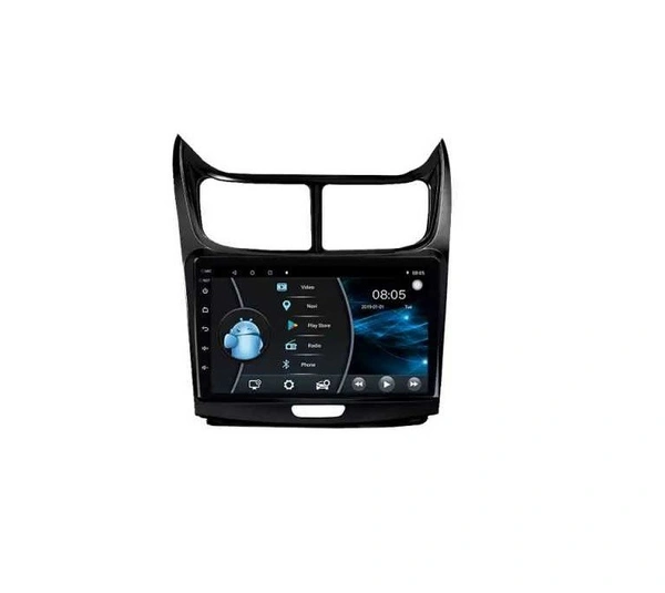 Chevrolet Sail car android complete set with frame + ahd camera and all wirings kit - 9 inch