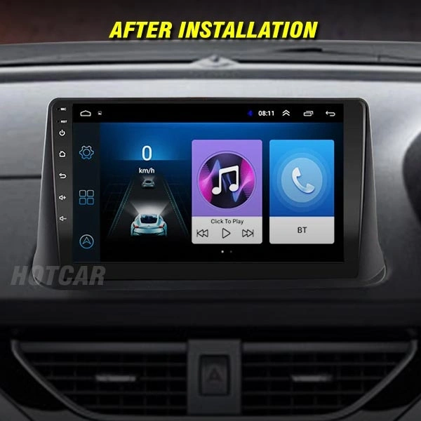 9 Inch Tata Nexon Car Android Stereo With Frame + Ahd Reverse Camera And All Accessories Wirings Kit