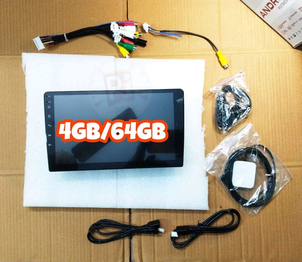 Premium Quality 4/64 Without Car Play Android Stereo With Wirings Kit Only - 9 Inch