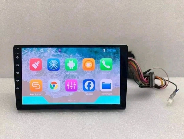 Premium Quality 4/64 Without Car Play Android Stereo With Wirings Kit Only - 9 Inch