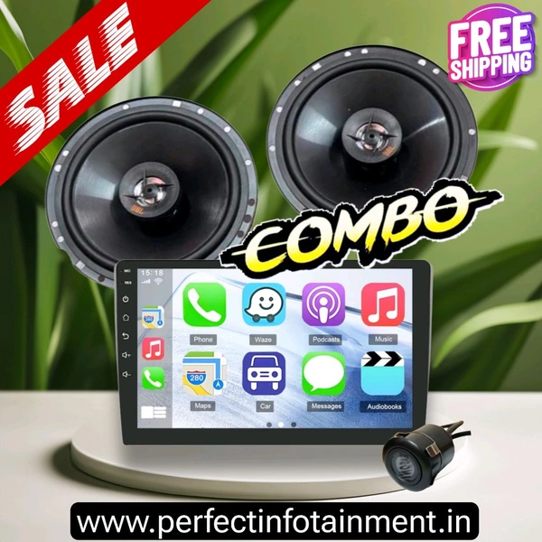 9 Inch 2/32 Best Quality Android Stereo+ Jbl door Speakers 1 Pair Set + Reverse Camera And Wirings Kit - Mic, gps, Camera Pin, 2usb Cables