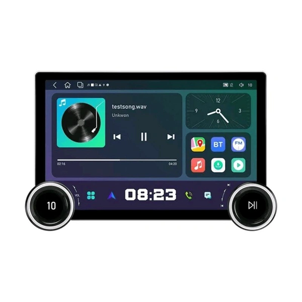 Universal Diamond ORIGINAL 2K 11.8 Inch Android Car Stereo Dual Knobs | 4GB RAM | 64GB ROM | Wireless Apple CarPlay | Android Auto | 360 In-Built | 4G Sim Support | QLED Display | DSP | Wi-Fi | Octa Core CPU | Bluetooth | GPS Navigation Support | AHD Reverse Camera