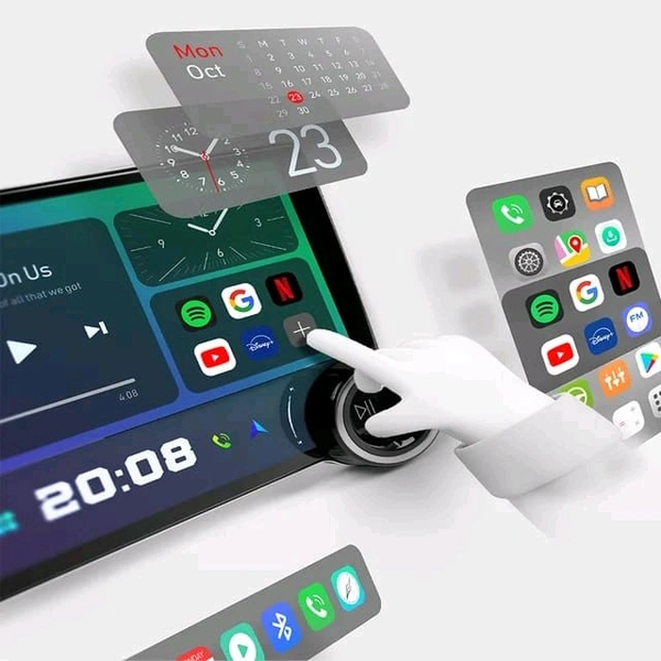 Universal Diamond ORIGINAL 2K 11.8 Inch Android Car Stereo Dual Knobs | 4GB RAM | 64GB ROM | Wireless Apple CarPlay | Android Auto | 360 In-Built | 4G Sim Support | QLED Display | DSP | Wi-Fi | Octa Core CPU | Bluetooth | GPS Navigation Support | AHD Reverse Camera