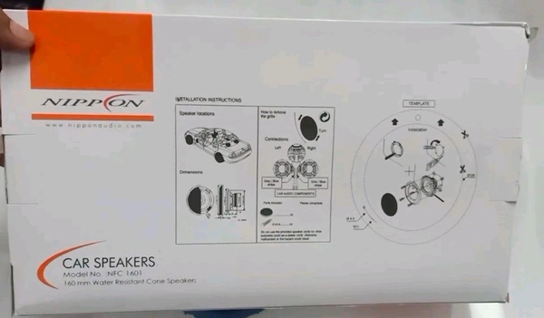 Nippon NFC 1601 Car Speakers.