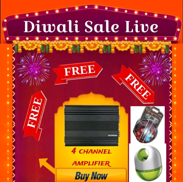 Megasonic 4 Channel Amplifier+ FREE GIFTS