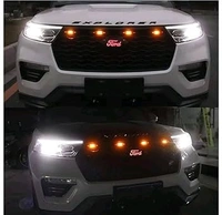 Pi Light Auto Front Grille Lights for Decoration (Pack of 4, Yellow Shell with Amber Yellow Light)