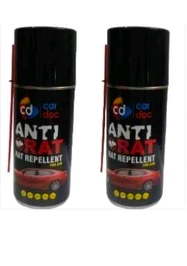 Anti RAT RODENT SPRAY RAT REPELLENT FOR CAR NO KILLING NO TRAPPING NO POISONING (SET OF 2 PCS ) Vehicle Interior Cleaner (300 ml)