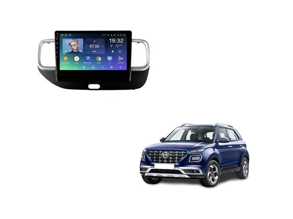 Autobull Hyundai Venue 9/10 Inch 2/32 Car Android Stereo With Frame + Ahd Reverse Camera And Wirings Kit - 9 Inch