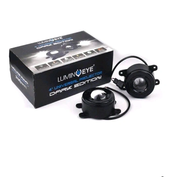 Lumineye 3in1 Originals Universal Tri Colour Heavy Duty Projectors Yellow+ Warm White + White High Quality HD Iph Lens Very Premium Quality Set Of 2