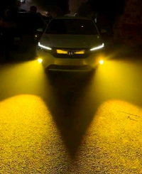 Lumineye 3in1 Originals Universal Tri Colour Heavy Duty Projectors Yellow+ Warm White + White High Quality HD Iph Lens Very Premium Quality Set Of 2