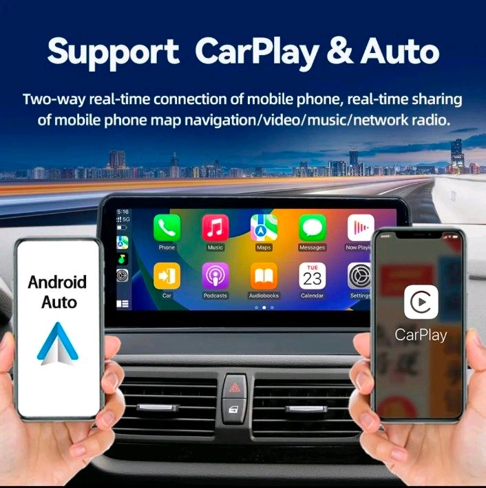 10,25 Inch Android 14 Autoradio BMW X1 E84 (2009-2012) - 8 Core, 4+64GB, Draadloos CarPlay & Android Auto, HD IPS Scherm