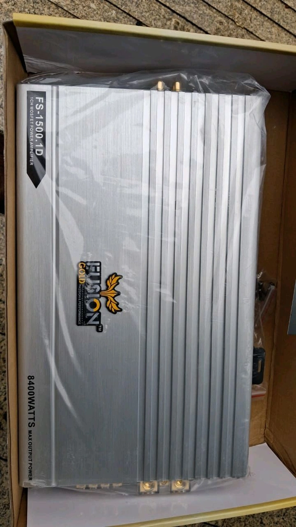 Fusion Gold FS-1500.1D Monoblock Car Amplifier - 8400W Max Power Class D Subwoofer Amp | Best Price in India