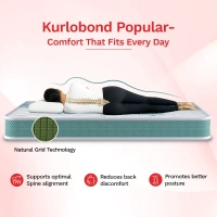 Kurlon Mattresses Kurlon Kurlobond Popular 6 inch Mattressess - 8 years warranty - 72 X 30 x 6, White