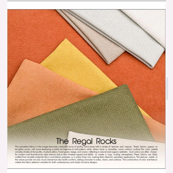 Vfm Decor Sofa Fabrics The Regal Collection 