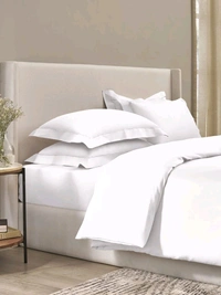 Bombay Dyeing  Bombay dyeing Plain white Bedsheet King Size 100% Cotton In Ahmedabad Gujarat India  - White