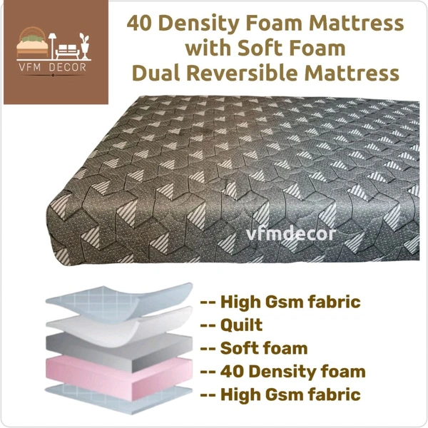 Vfm Decor Orthopaedic mattress 6 Inch With 10 Years Warranty At Wholesale Rate In Ahmedabad Gujarat India  - 72 X 30 X 6