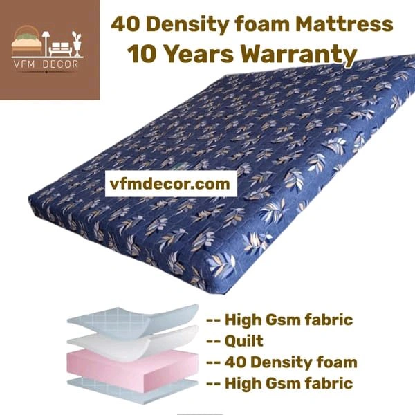 Vfm Decor Orthopaedic mattress 4 Inch With 10 Years Warranty At Wholesale Rate In Ahmedabad Gujarat India  - 72 X 30 X 4
