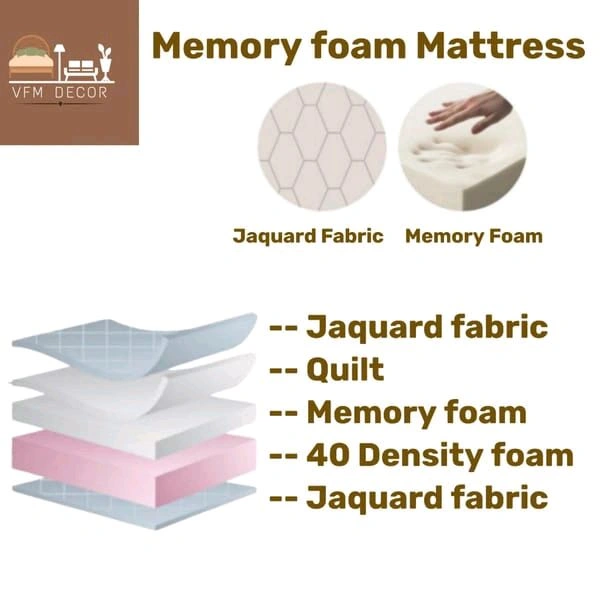 Vfm Decor  Vfmdecor Orthopaedic mattress With Memory foam 6 Inch Mattress In Ahmedabad Gujarat India  - 72 X 30 X 6