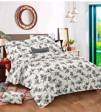 Vfm Decor 100% Cotton Double Bedsheet with Pillow Cover In Ahmedabad gujarat India  - 224 X 244 In Cms