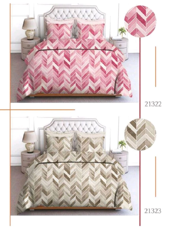 Buy 2 Set Of  Pure 100% Cotton King Size Bedsheet Extra Large 108 X 108 In Inches With Complimentary Pillow covers In Ahmedabad  At Reasonable prices  - 2 PC Set