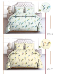 Buy 2 Set Of  Pure 100% Cotton King Size Bedsheet Extra Large 108 X 108 In Inches With Complimentary Pillow covers In Ahmedabad  At Reasonable prices  - 2 PC Set