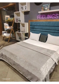 Buy All Season Premium AC Mink Plain Solid Blankets At Wholesale Price From Ahmedabad  - Double