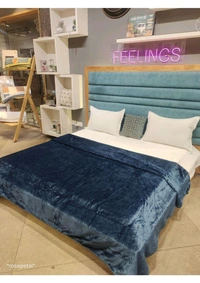 Buy All Season Premium AC Mink Plain Solid Blankets At Wholesale Price From Ahmedabad  - Double