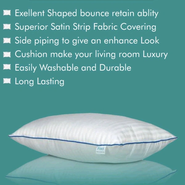 Buy Pair Of 2 PC Best Quality Fibre Pillow With Super Soft Feel In Ahmedabad gujarat India - 17 X 27