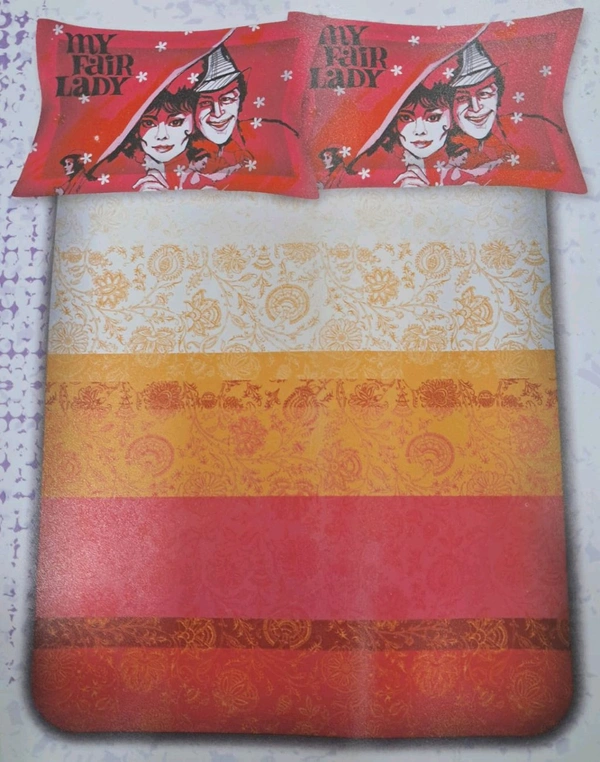 Raymond Home 100% Cotton Super King Size 274 X 274 Bedsheet with 2 Pillow covers In Ahmedabad Gujarat - 274 X 274