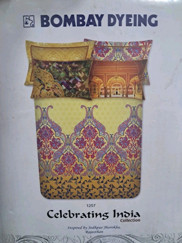 Bombay Dyeing Celebrating India King Size 274 X 274 Bedsheet With 4 Pillow covers Premium quality Bedsheet In Ahmedabad - 274 X 274