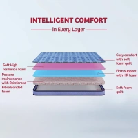 Kurlon Mattresses Kurlon Duorest Popular 5 inch Mattressess - 20 years warranty - 72 X 30 x 5, Royal Blue