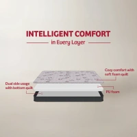 Kurlon Mattressess Kurlon Easy Plus 5 inch Foam Mattressess -2 years warranty - 72 x 30 x 5, Gray