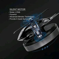 Zhoryx Car Air Freshener Car Fragrance Diffuser Creative Solar Helicopter Perfume Ornament Solar Aromatherapy Decorative Car Dashboard Aromatherapy SILVER - Free