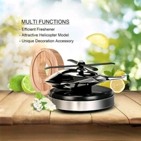 Zhoryx Car Air Freshener Car Fragrance Diffuser Creative Solar Helicopter Perfume Ornament Solar Aromatherapy Decorative Car Dashboard Aromatherapy SILVER - Free